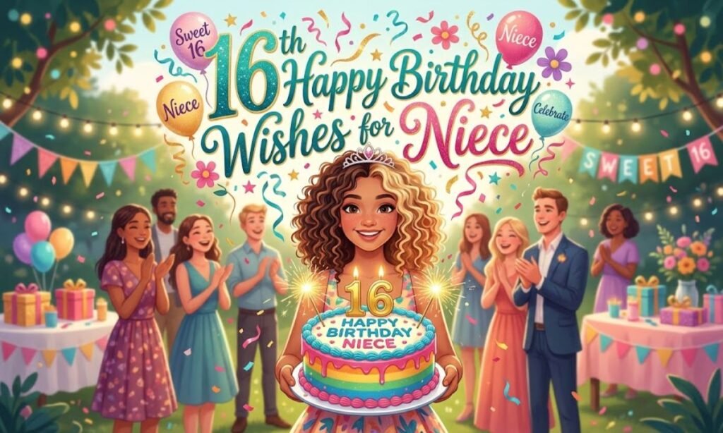 16th Happy Birthday Wishes for Niece