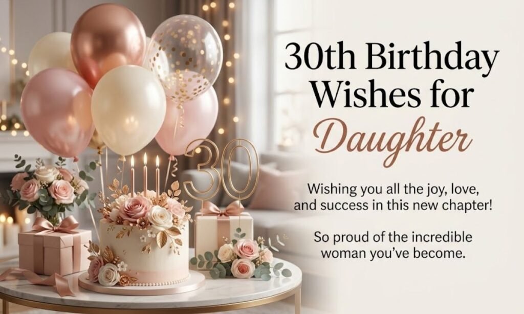 30th Birthday Wishes for Daughter