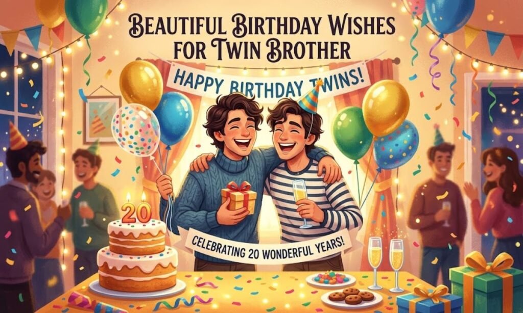 Beautiful Birthday Wishes for Twin Brother
