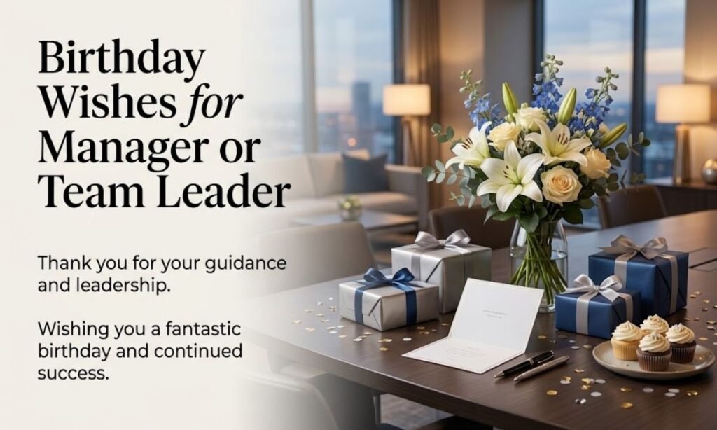 Birthday Wishes for Manager or Team Leader