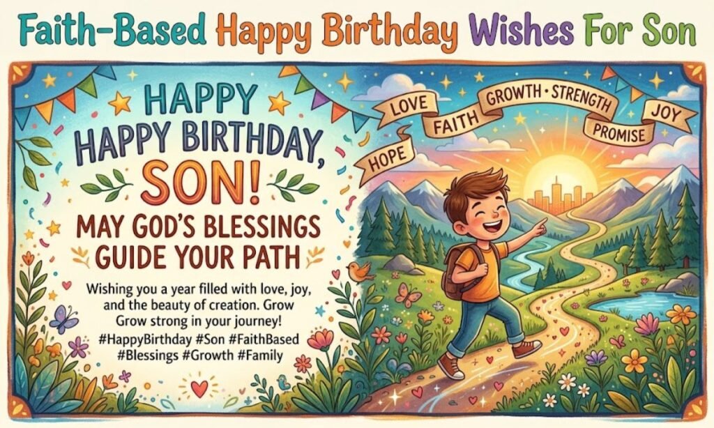 Faith-Based Happy Birthday Wishes For Son