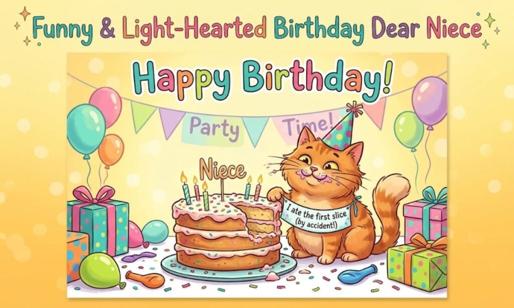 Funny & Light-Hearted Birthday Dear Niece