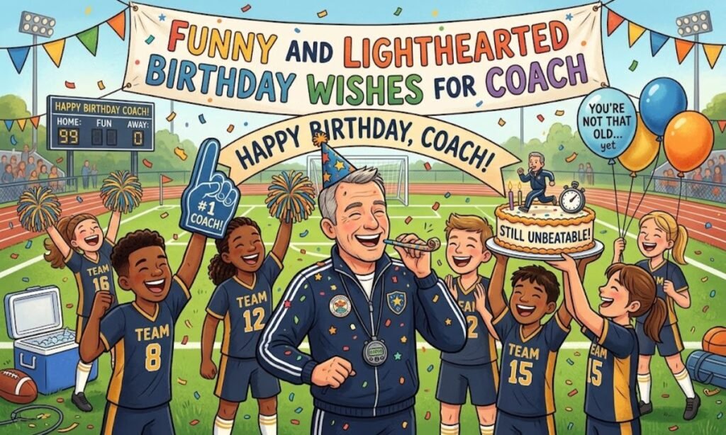 Funny and Lighthearted Birthday Wishes for Coach