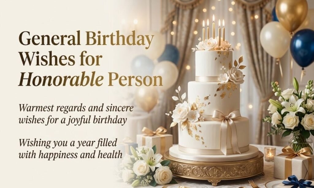General Birthday Wishes for Honorable Person