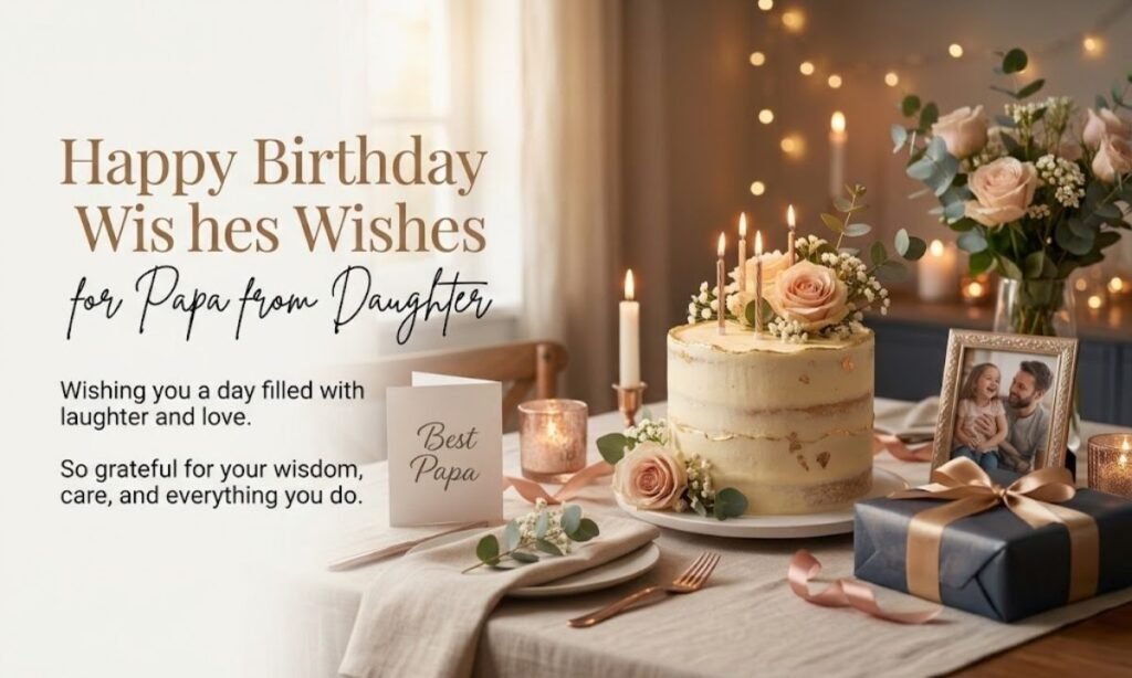 Happy Birthday Wishes for Papa from Daughter