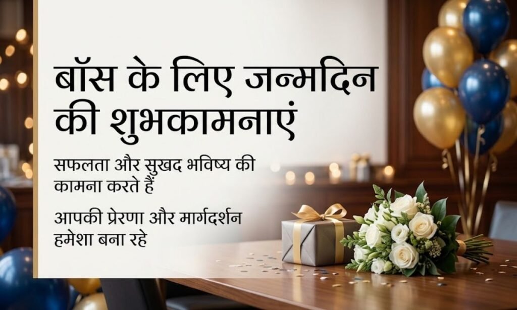 Happy birthday wishes for boss in hindi