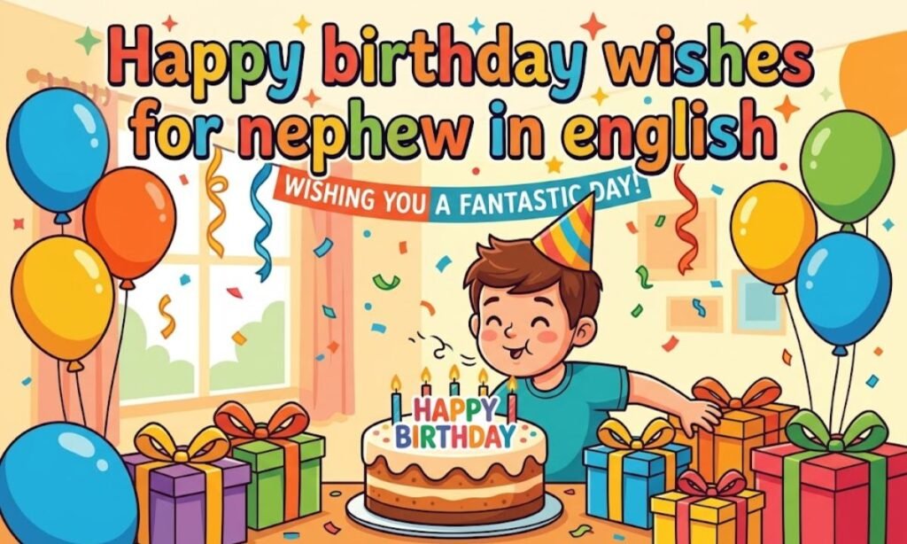 Happy birthday wishes for nephew in english