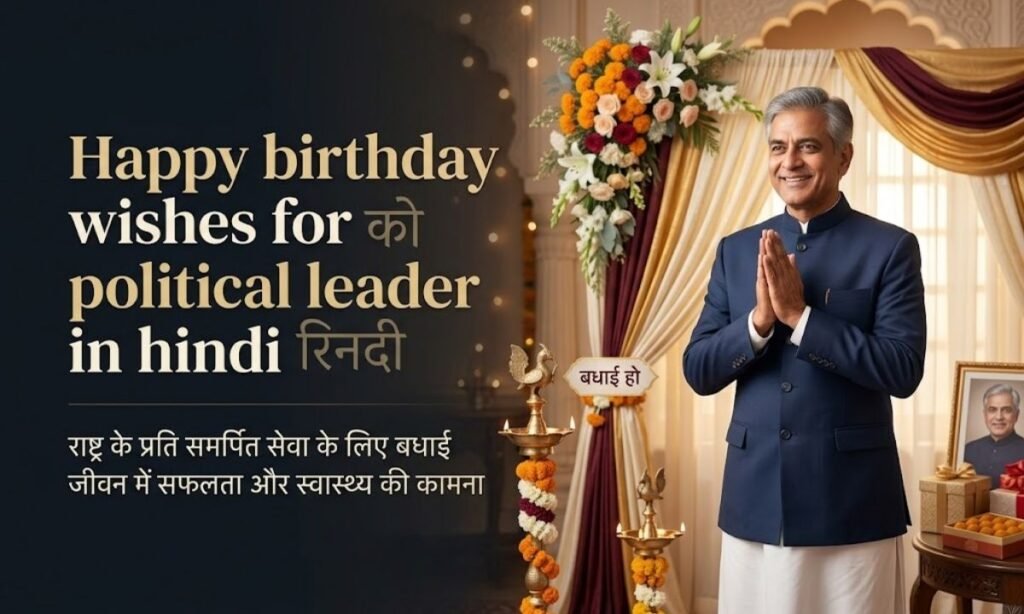 Happy birthday wishes for political leader in hindi