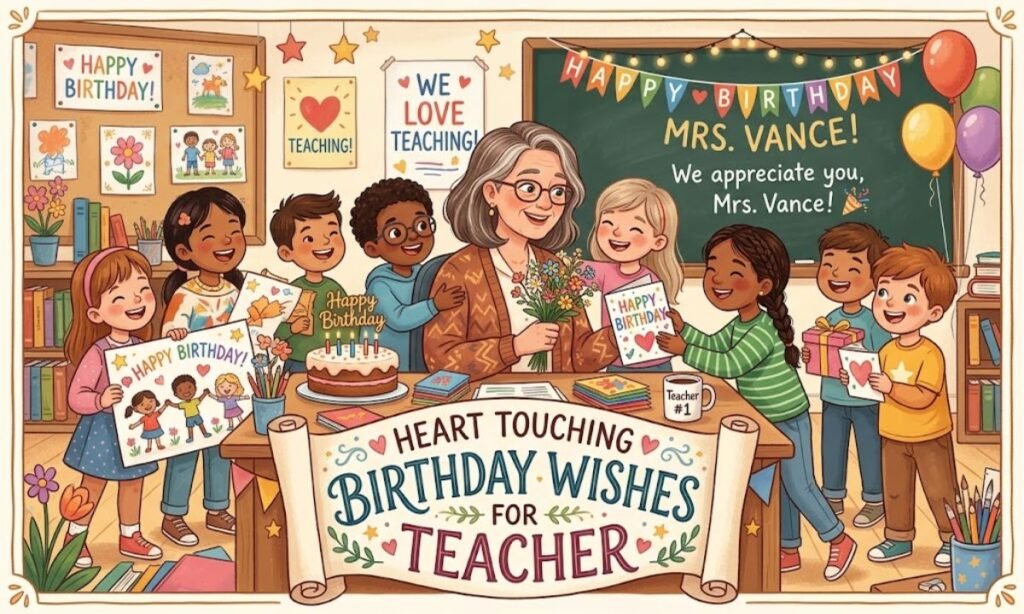 Heart touching birthday wishes for teacher