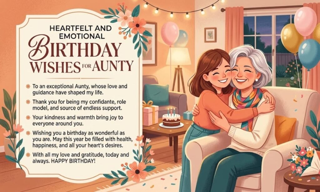 Heartfelt and Emotional Birthday Wishes for Aunty