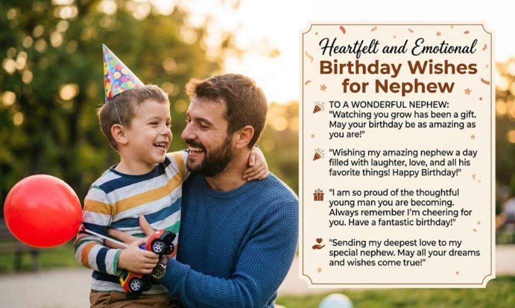 Heartfelt and Emotional Birthday Wishes for Nephew