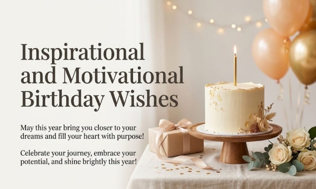 Inspirational and Motivational Birthday Wishes