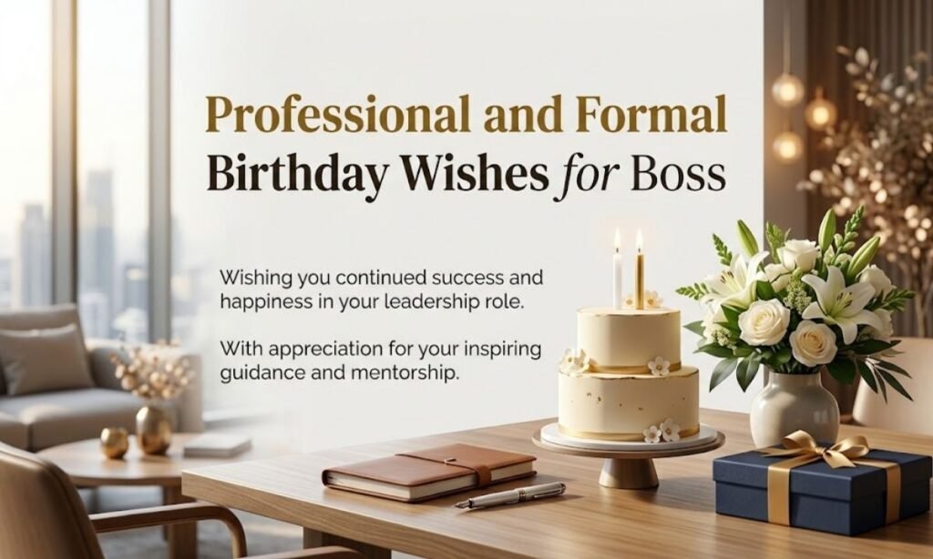 Professional and Formal Birthday Wishes for Boss