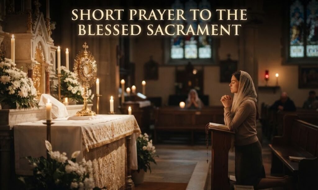 Short Prayer to the Blessed Sacrament