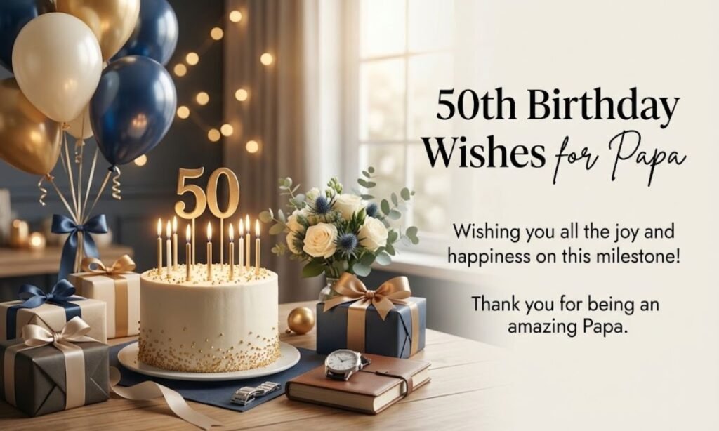 50th Birthday Wishes for Papa
