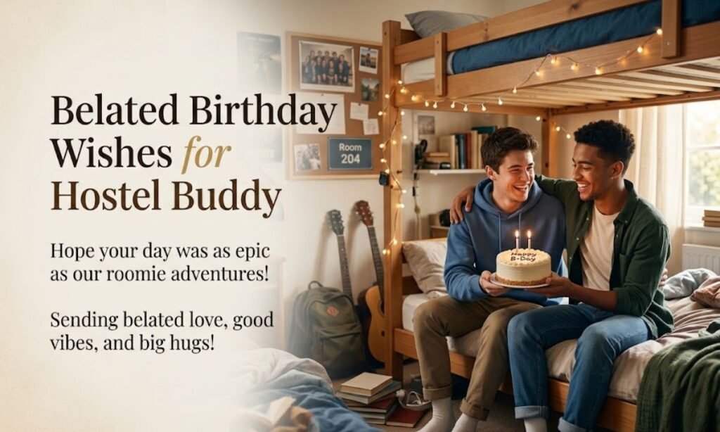 Belated Birthday Wishes for Hostel Buddy