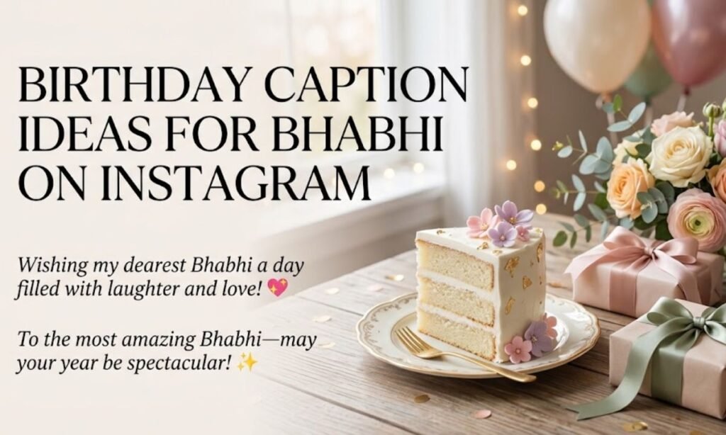 Birthday Caption Ideas for Bhabhi on Instagram