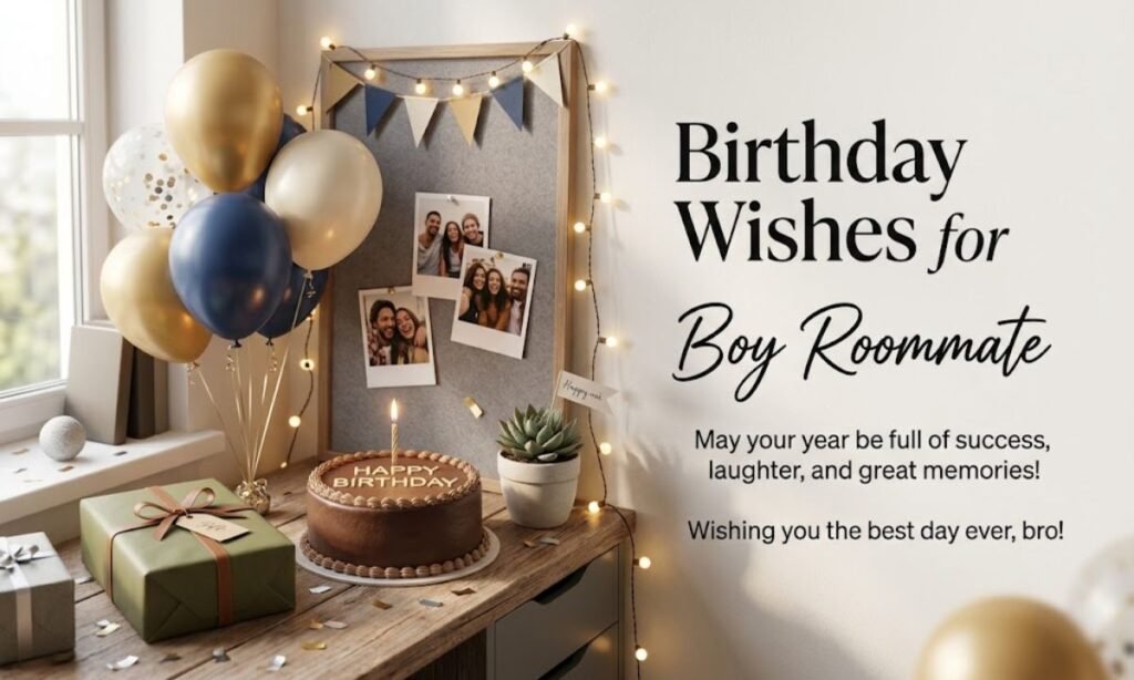 Birthday Wishes for Boy Roommate