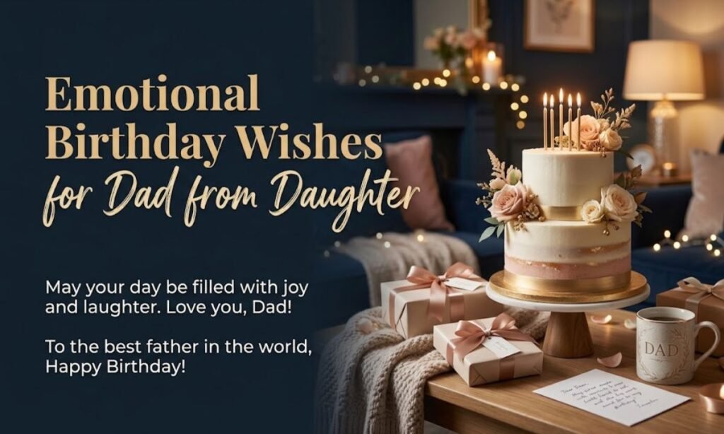 Emotional Birthday Wishes for Dad from Daughter