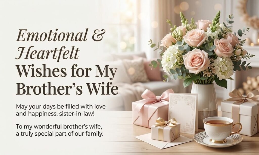 Emotional & Heartfelt Wishes for My Brothers Wife