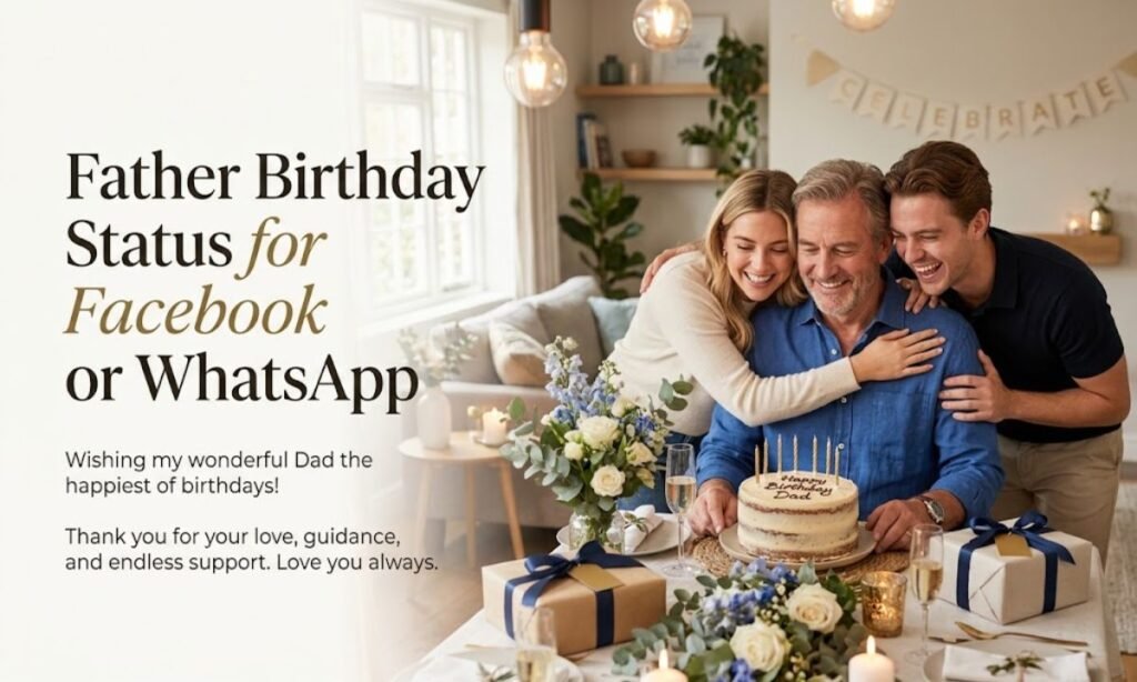 Father Birthday Status for Facebook or WhatsApp