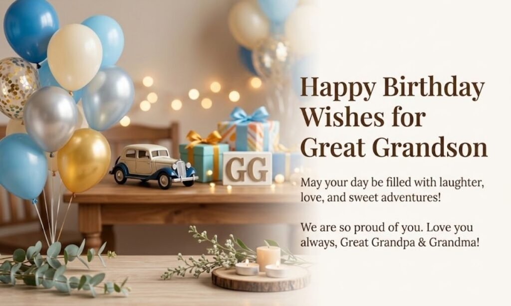 Happy Birthday Wishes for Great Grandson