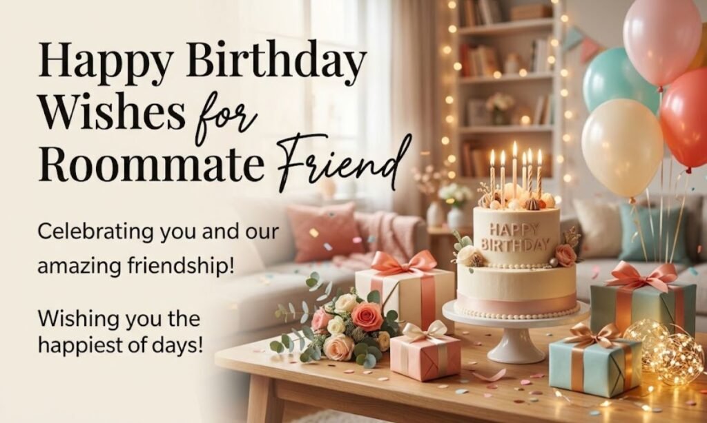 Happy Birthday Wishes for Roommate Friend