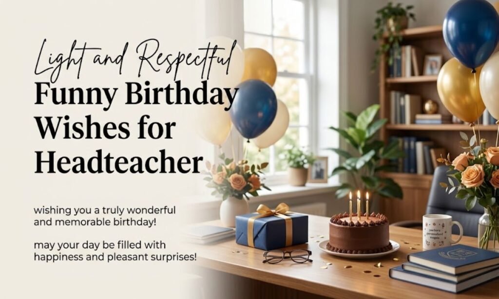 Light and Respectful Funny Birthday Wishes for Headteacher