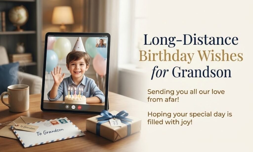 Long-Distance Birthday Wishes for Grandson