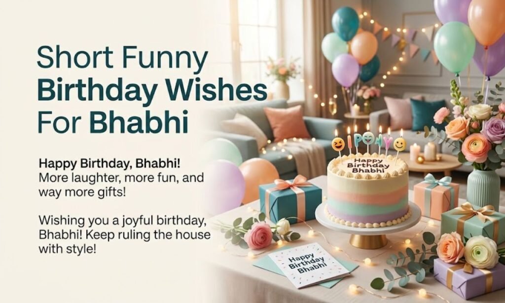 Short Funny Birthday Wishes For Bhabhi