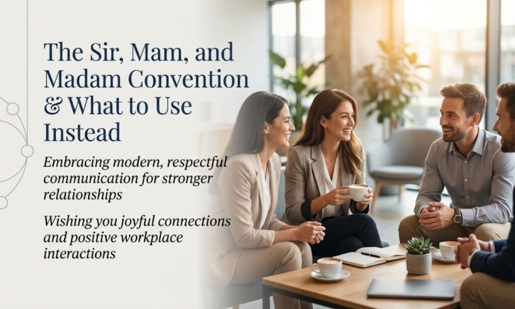 The Sir, Mam, and Madam Convention & What to Use Instead