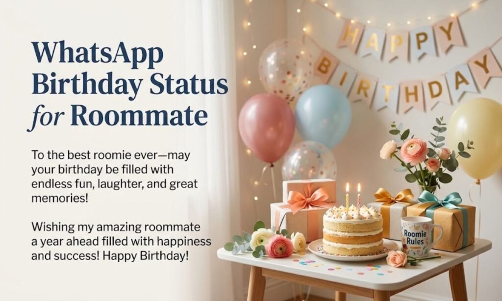 WhatsApp Birthday Status for Roommate
